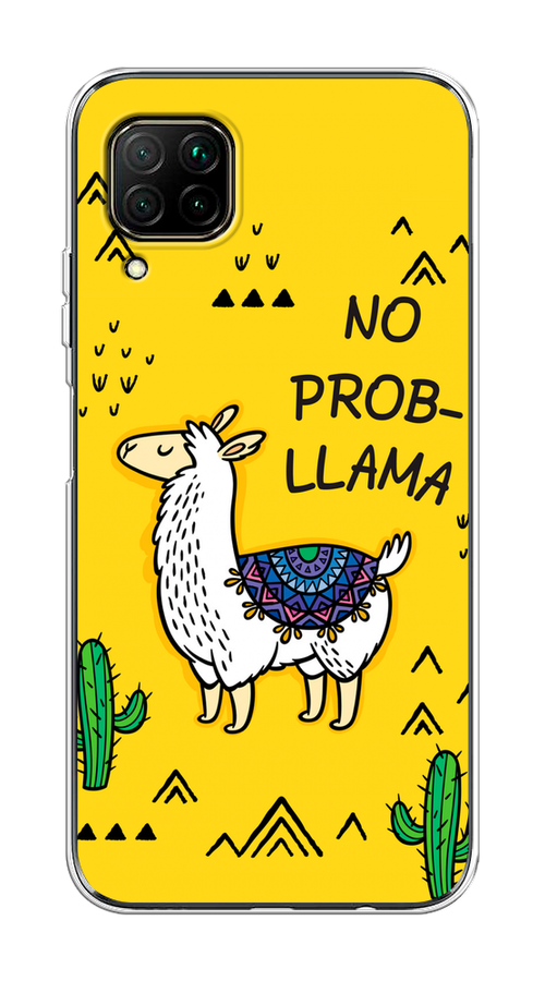 

Чехол Awog на Huawei Nova 6 SE "No probLLama", Желтый;черный;синий, 611750-2