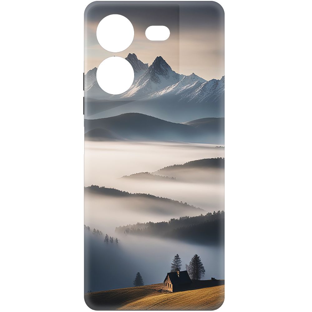 

Чехол-накладка Krutoff Soft Case Туман для Tecno Pova 5 Pro черный