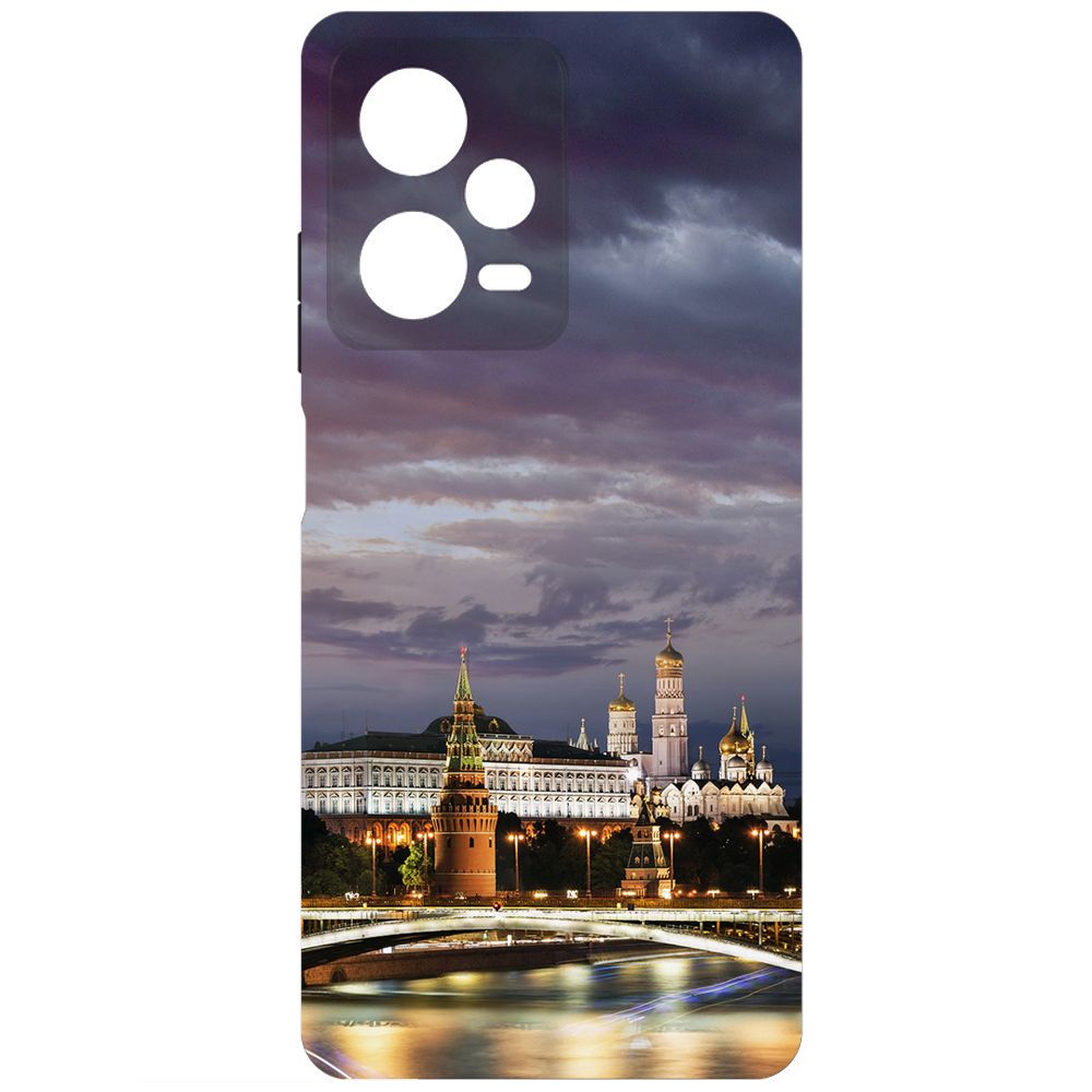 

Чехол-накладка Soft Case Россия, Московский Кремль для Xiaomi Redmi Note 12 Pro+ 5G, Черный