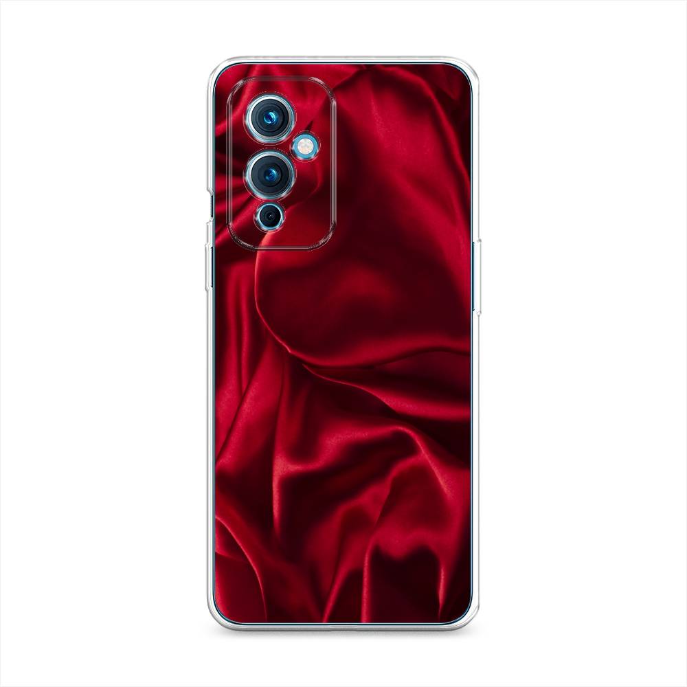 фото Силиконовый чехол "текстура красный шелк" на oneplus 9 le2110 awog