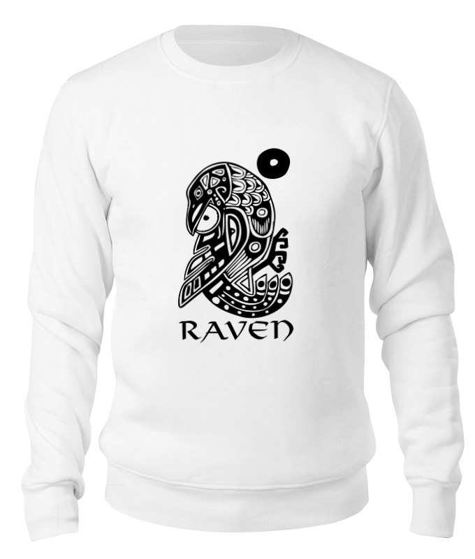 

Свитшот унисекс Printio Raven brand белый XS, Raven brand