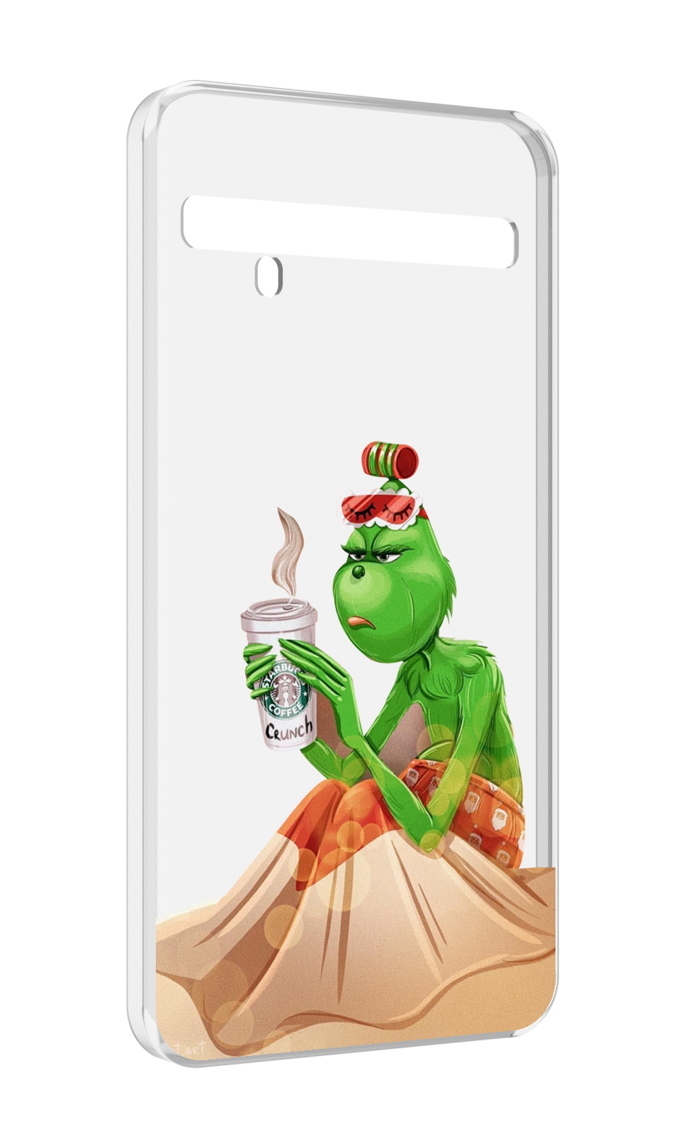 

Чехол MyPads Гринч-в-платье для TCL 10 Pro / TCL 10 + Plus, Прозрачный, Tocco