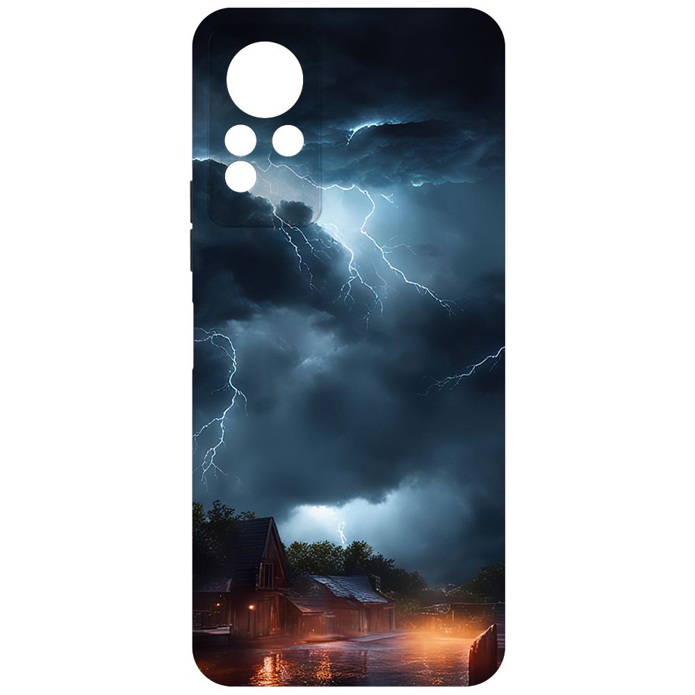 Чехол-накладка Krutoff Soft Case Ночная гроза для Infinix Note 12 NFC (G88) черный