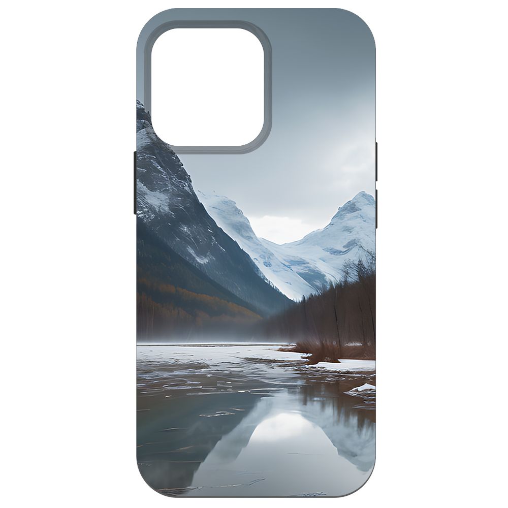 

Чехол-накладка Krutoff Soft Case Весенняя оттепель для iPhone 14 Pro Max черный