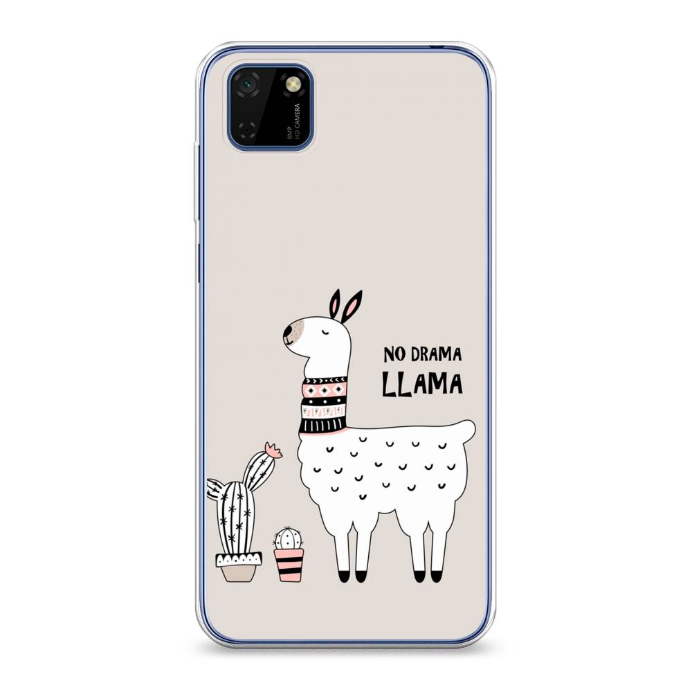 

Чехол Awog на Huawei Y5p "No drama LLama", Бежевый;серый;белый, 6103750-2