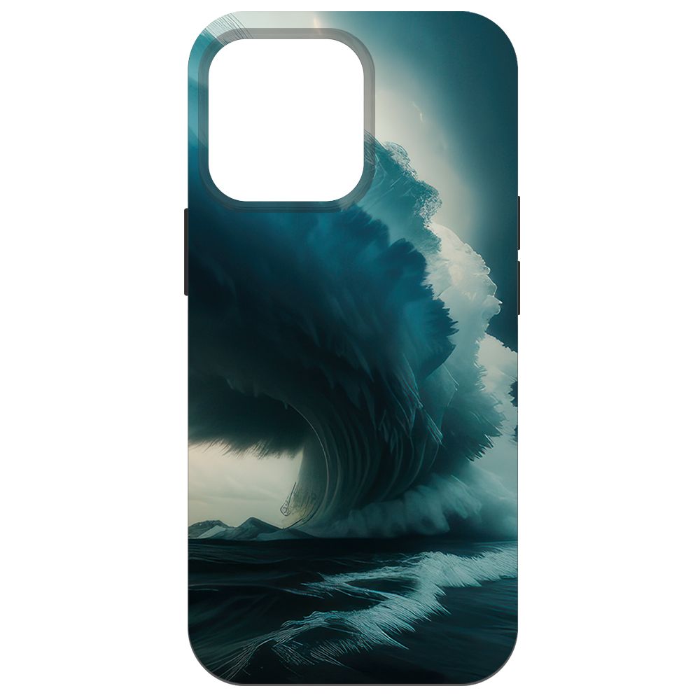 

Чехол-накладка Krutoff Soft Case Торнадо для iPhone 14 Pro Max черный