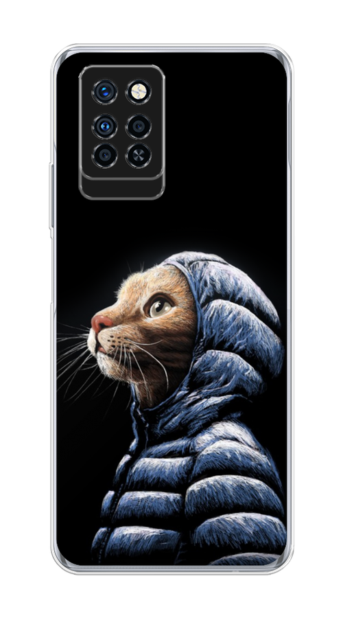 

Чехол Awog на Infinix Note 10 Pro "Кот в капюшоне", Разноцветный, 3100150-2