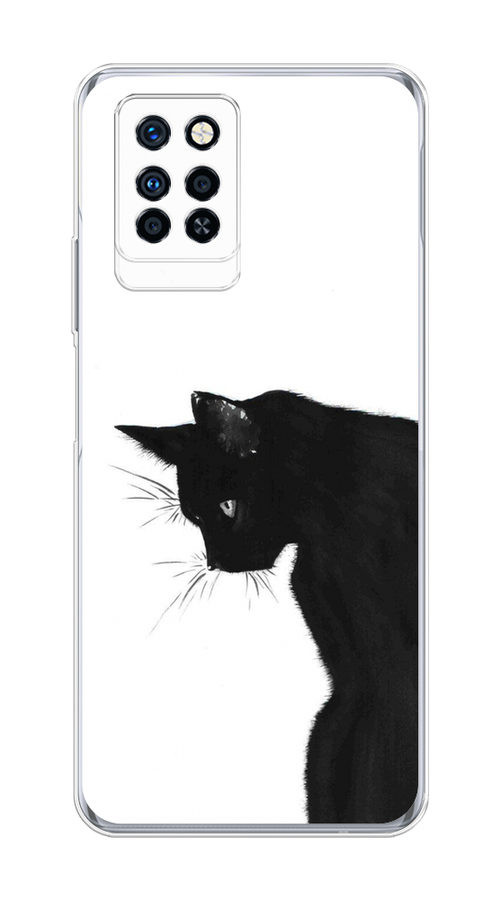 

Чехол Awog на Infinix Note 10 Pro "Black cat", Разноцветный, 3100150-1