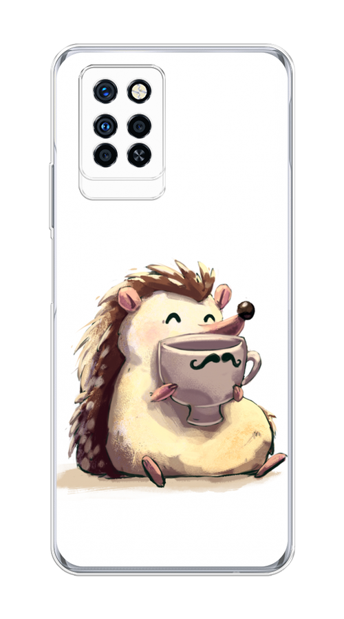 

Чехол Awog на Infinix Note 10 Pro "Еж кофеман", Разноцветный, 3100150-10