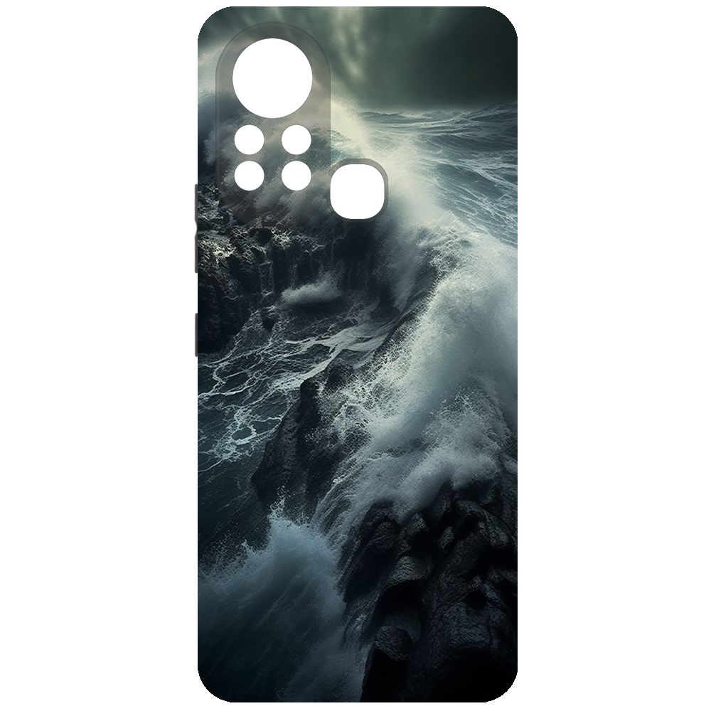 

Чехол-накладка Krutoff Soft Case Шторм для Infinix Hot 11S черный
