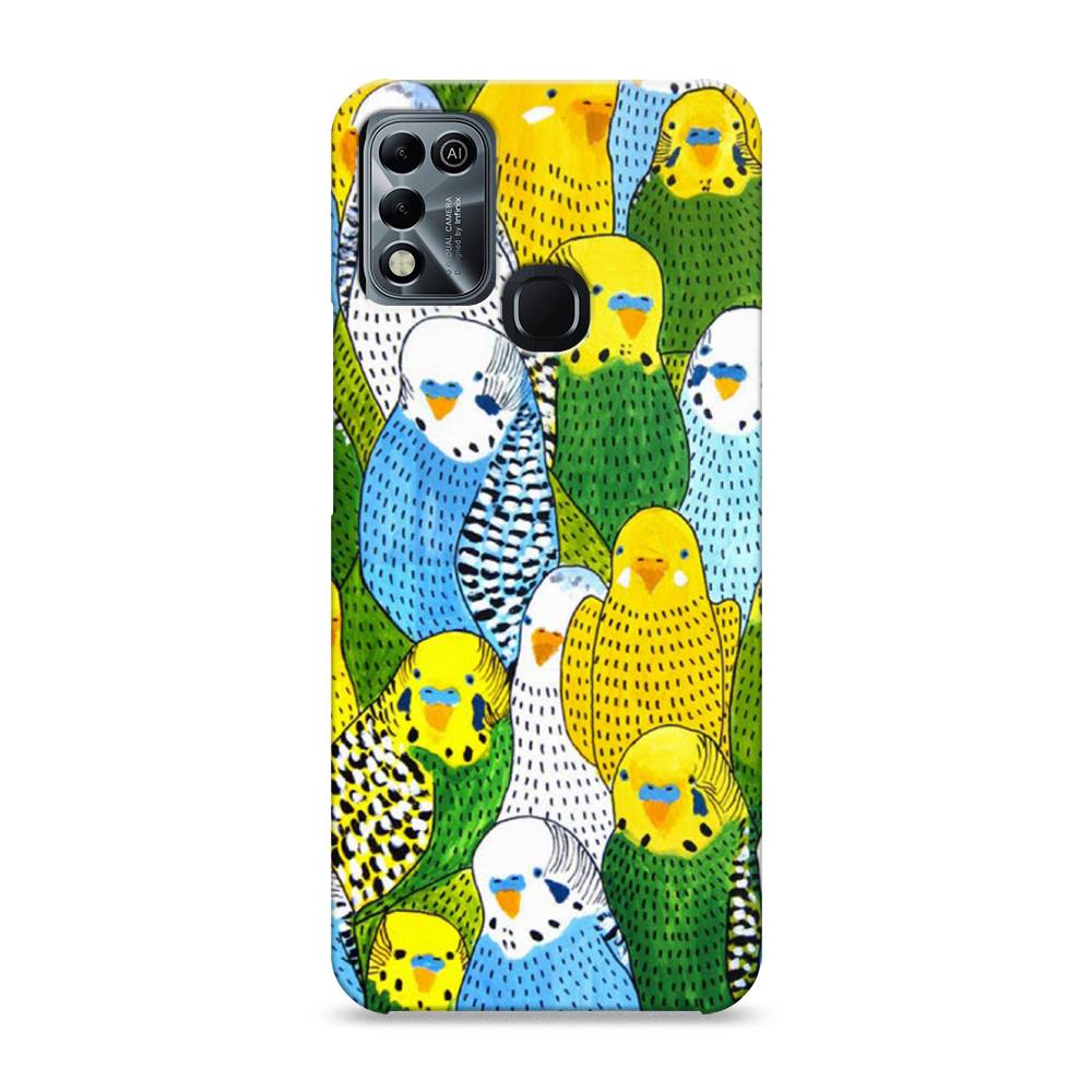 

Пластиковый чехол "Попугаи" на Infinix HOT 10 Play, 3100620-1