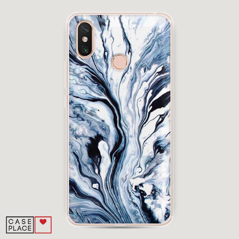 

Пластиковый чехол "Голубой минерал мрамор" на Xiaomi Mi Max 3