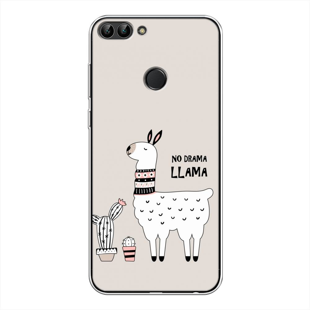 

Чехол Awog на Huawei P Smart "No drama LLama", Бежевый;серый;белый, 64050-2