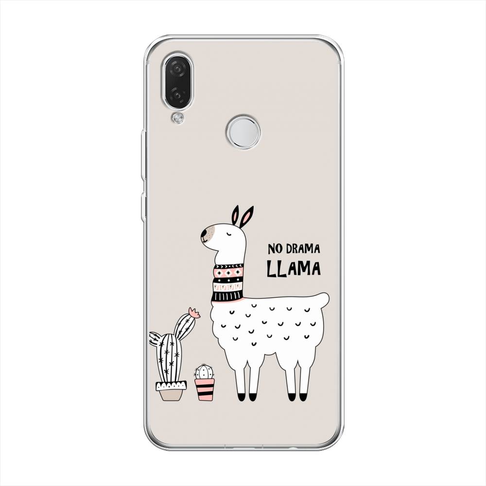 

Чехол Awog на Huawei Nova 3i "No drama LLama", Бежевый;серый;белый, 68350-2
