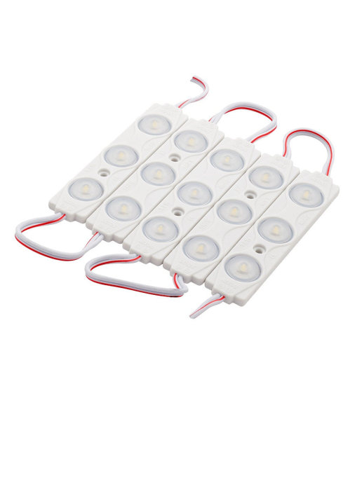 

Светодиодный модуль линзованный, SMD 2835, 3 LED, 12 В, 1.5 Вт, 175°, IP67, (13000 К), ML-SMD2835-3LED-1,5W-12V-IP67-175°