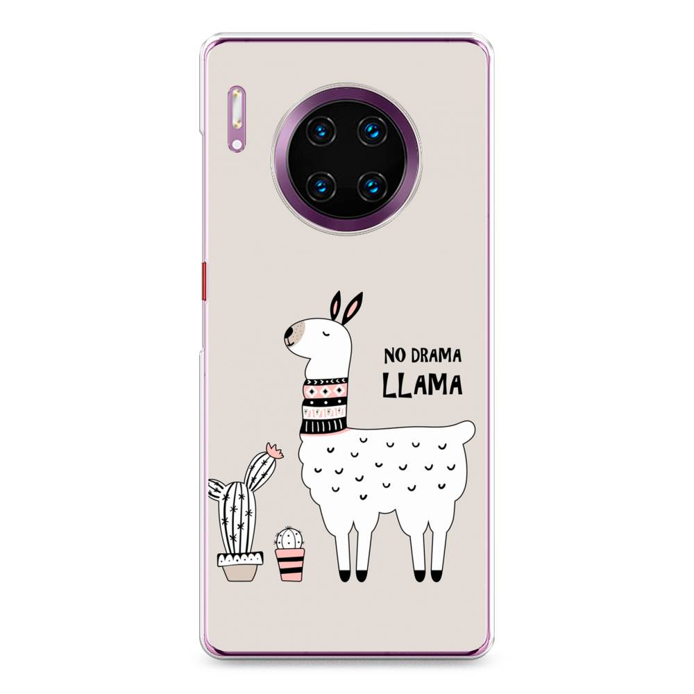 

Чехол Awog на Huawei Mate 30 Pro "No drama LLama", Бежевый;серый;белый, 610450-2