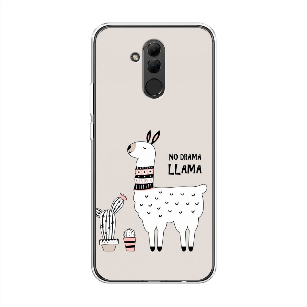 

Чехол Awog на Huawei Mate 20 Lite "No drama LLama", Бежевый;серый;белый, 66650-2