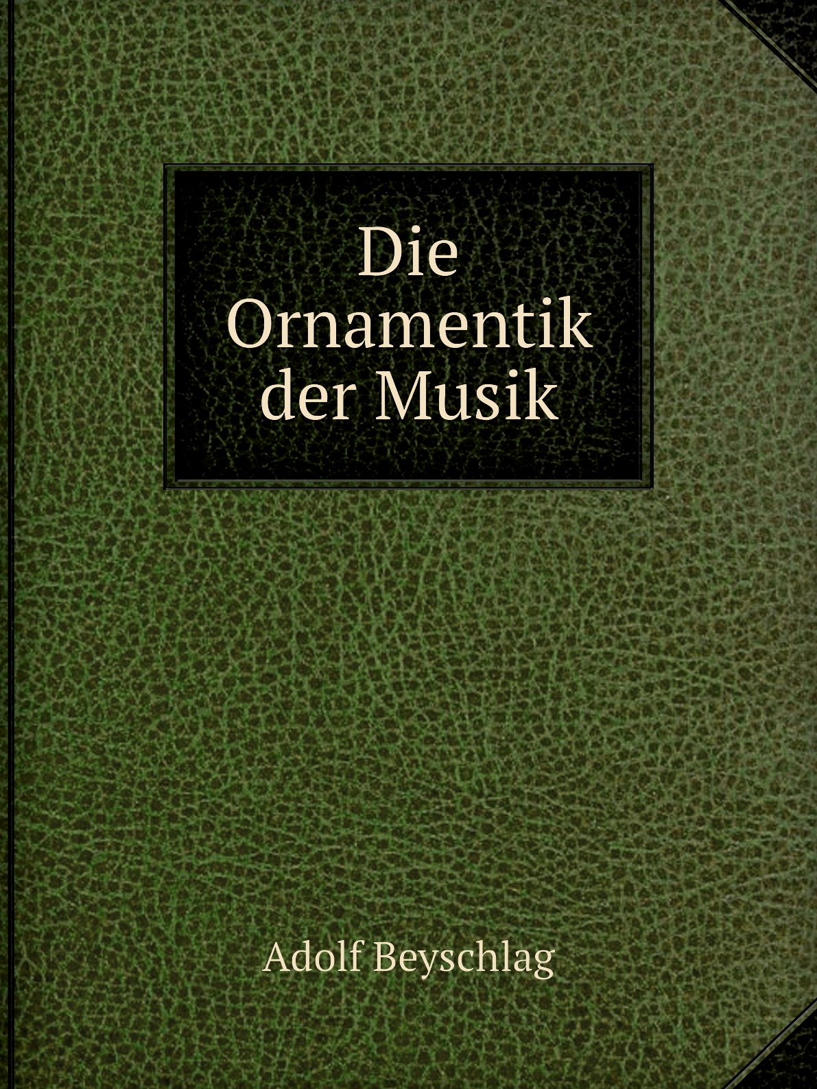 

Die Ornamentik der Musik