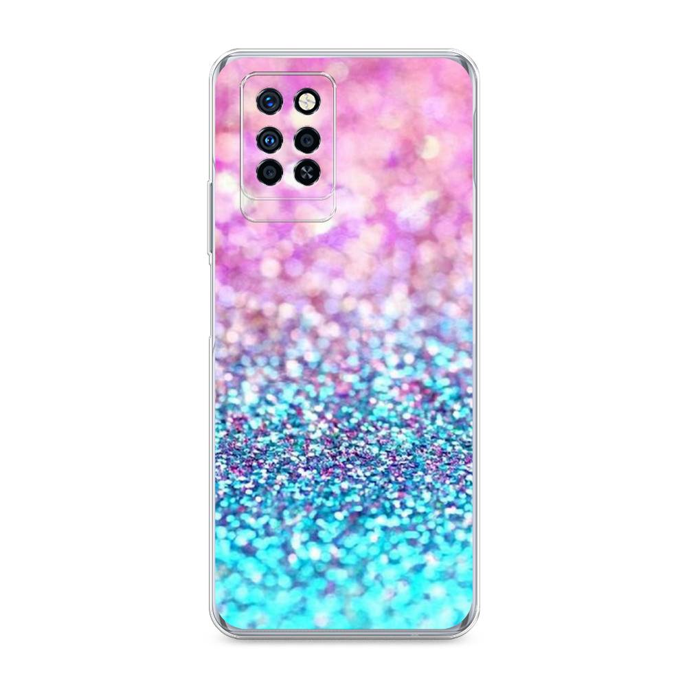 

Чехол Awog "Розово-голубые глиттеры рисунок" для Infinix Note 10 Pro
