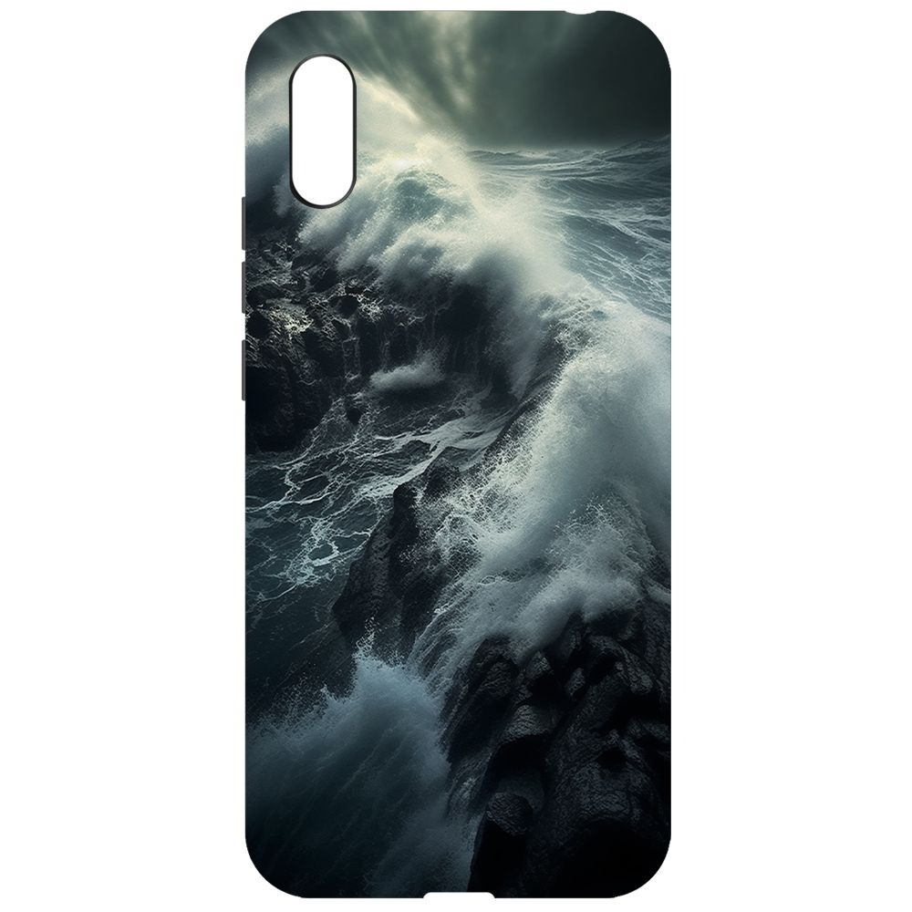 

Чехол-накладка Krutoff Soft Case Шторм для Xiaomi Redmi 9A черный