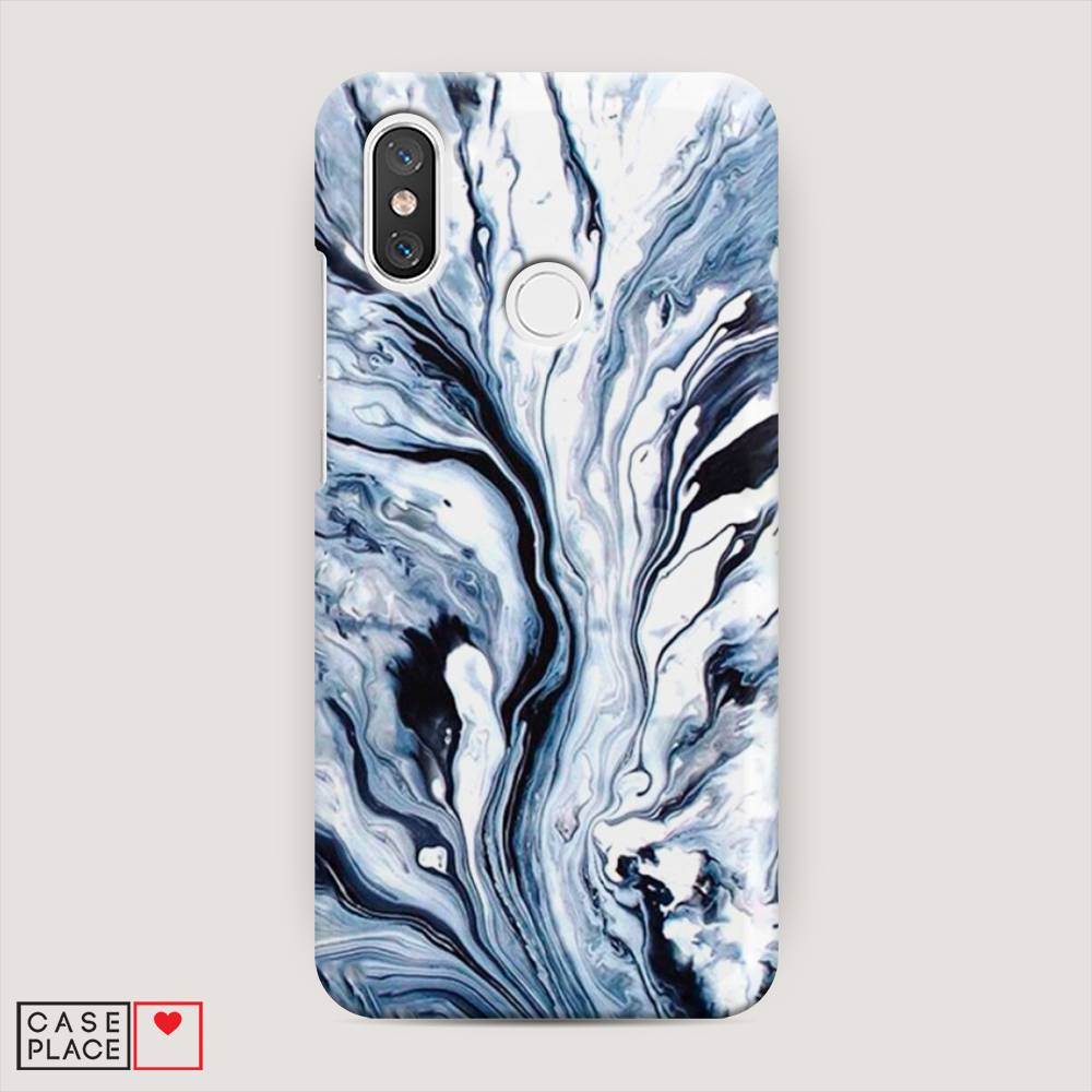 

Пластиковый чехол "Голубой минерал мрамор" на Xiaomi Mi 8, 33520-2