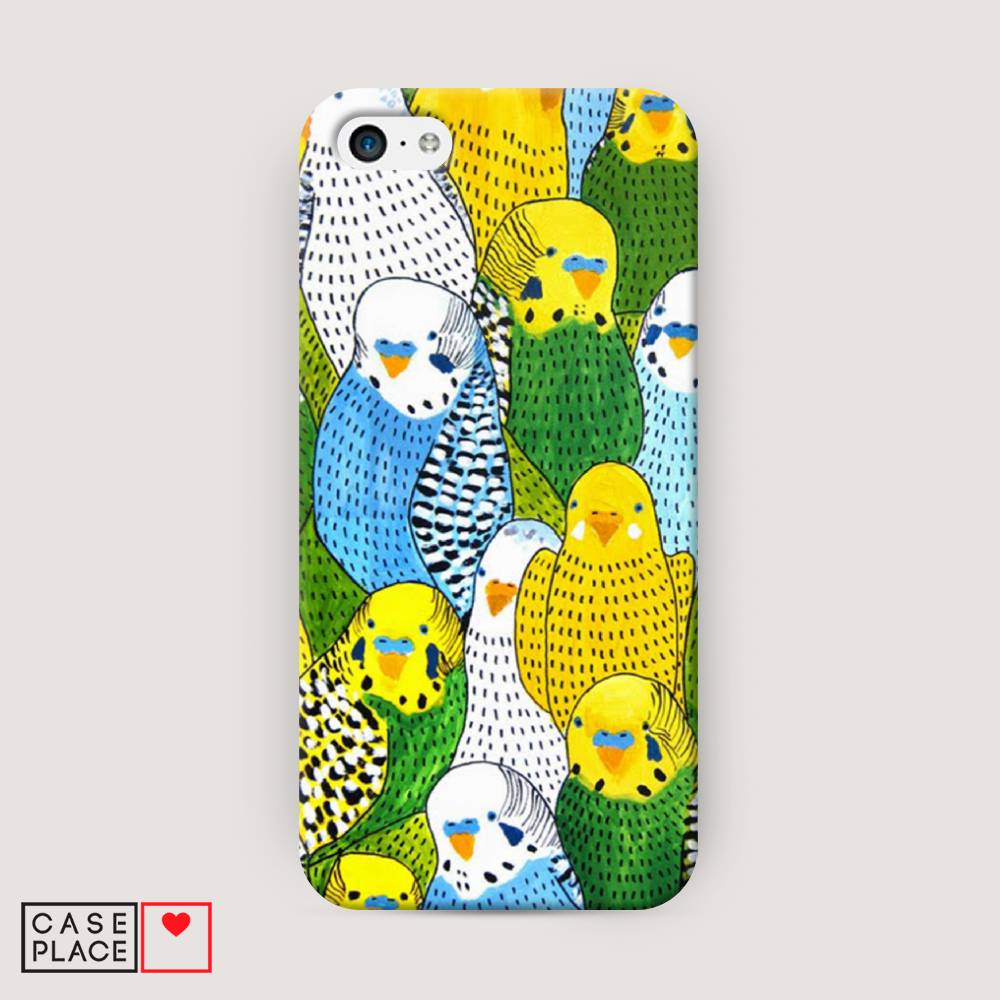 

Пластиковый чехол "Попугаи" на Apple iPhone 5C, 10220-1