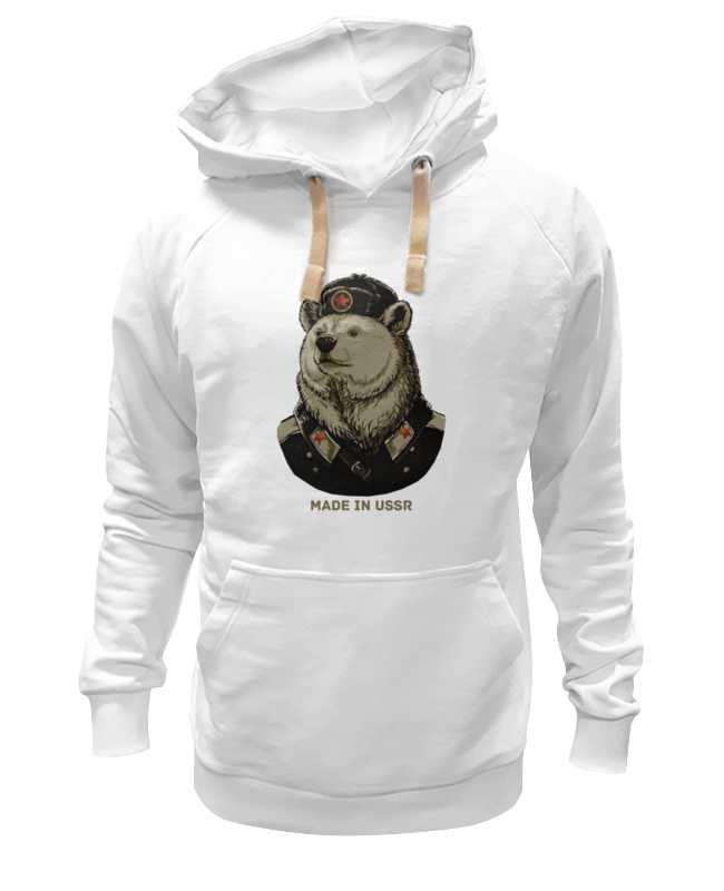 

Худи унисекс Printio Made in ussr белое 2XL, Белый, Made in ussr