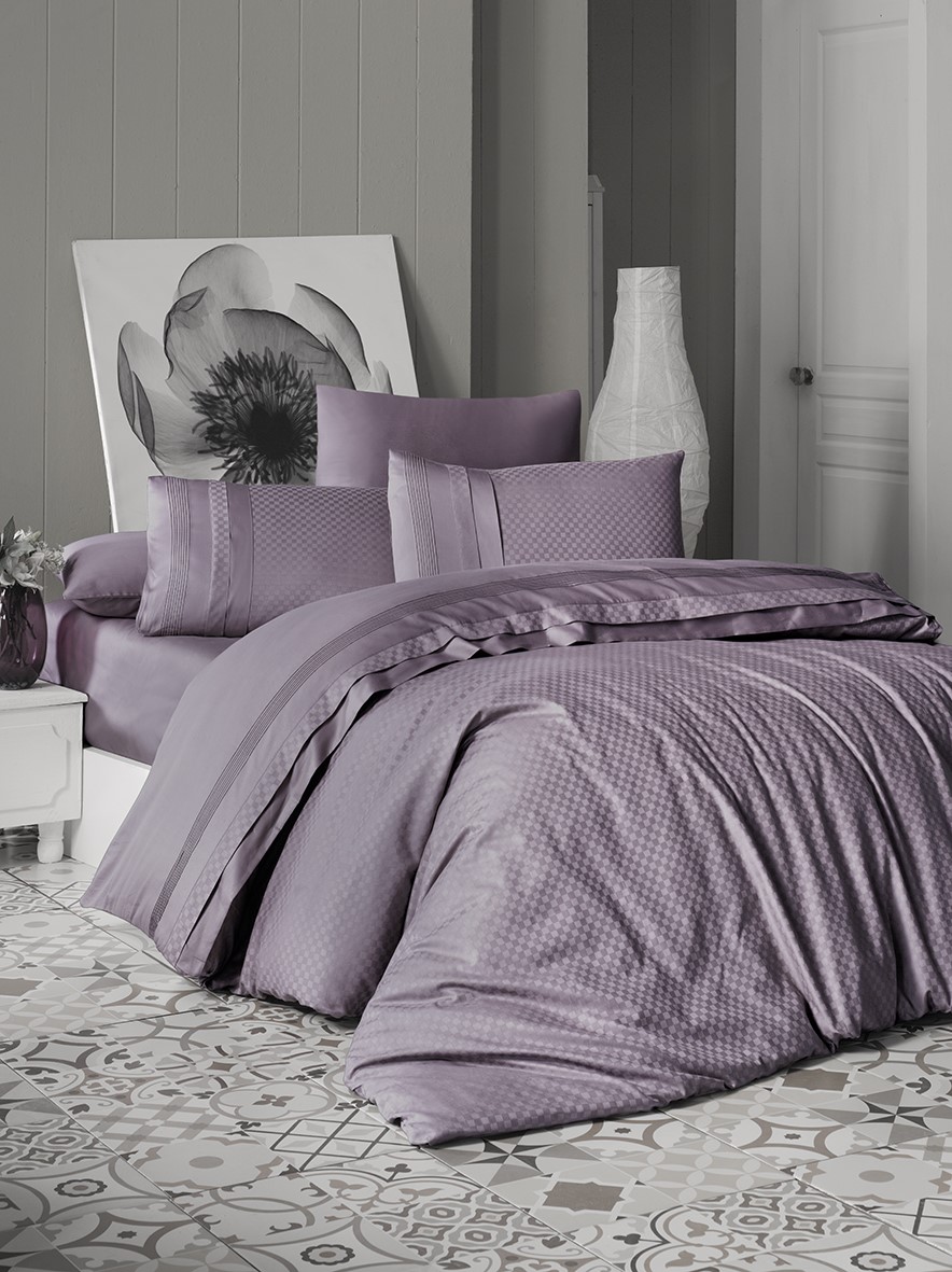фото Постельное белье do&co queen цвет: фиолетовый евро