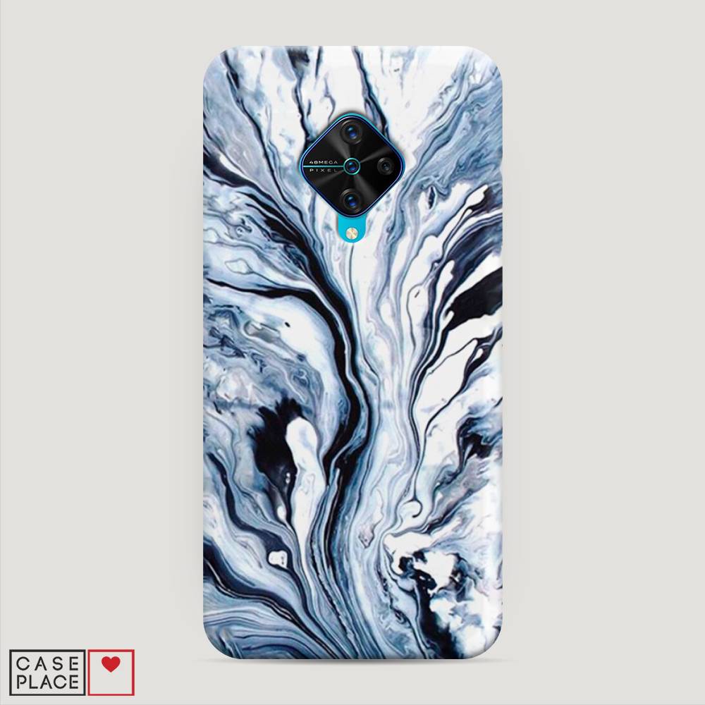 

Пластиковый чехол "Голубой минерал мрамор" на Vivo Y9s, 262420-2
