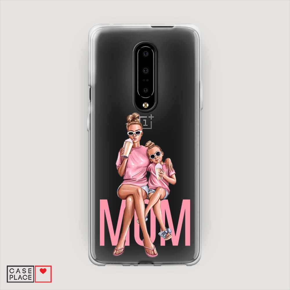 

Чехол Awog на OnePlus 7 Pro / ВанПлас 7 Pro "Lovely mom", Синий;бежевый;розовый, 150850-7