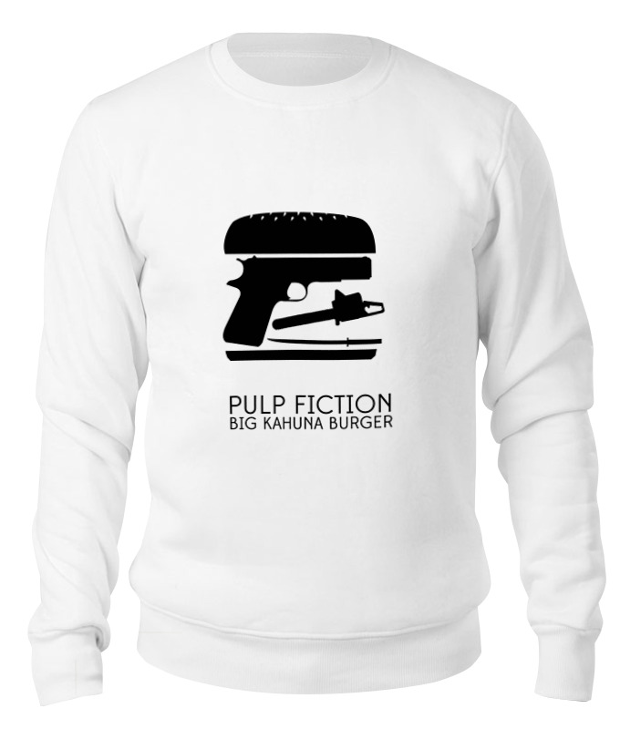 

Свитшот унисекс Printio Криминальное чтиво (pulp fiction) белый XS, Криминальное чтиво (pulp fiction)