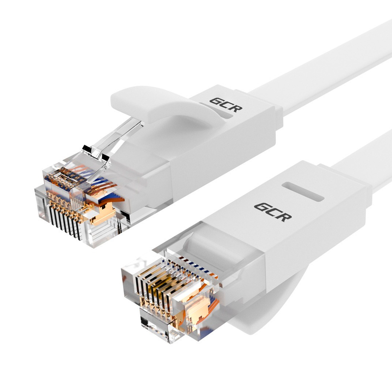 фото Кабель gcr prof utp 30awg cat.6 15cm white