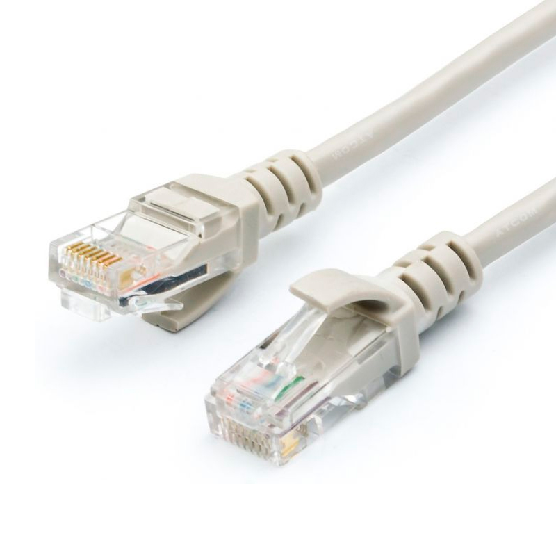 фото Кабель atcom rj45 cat-5e utp 0.5m grey ат9159