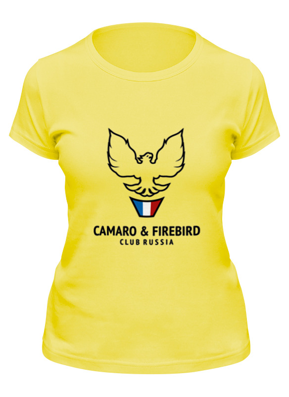 

Футболка женская Printio Camaro & firebird club russia желтая M, Желтый, Camaro & firebird club russia