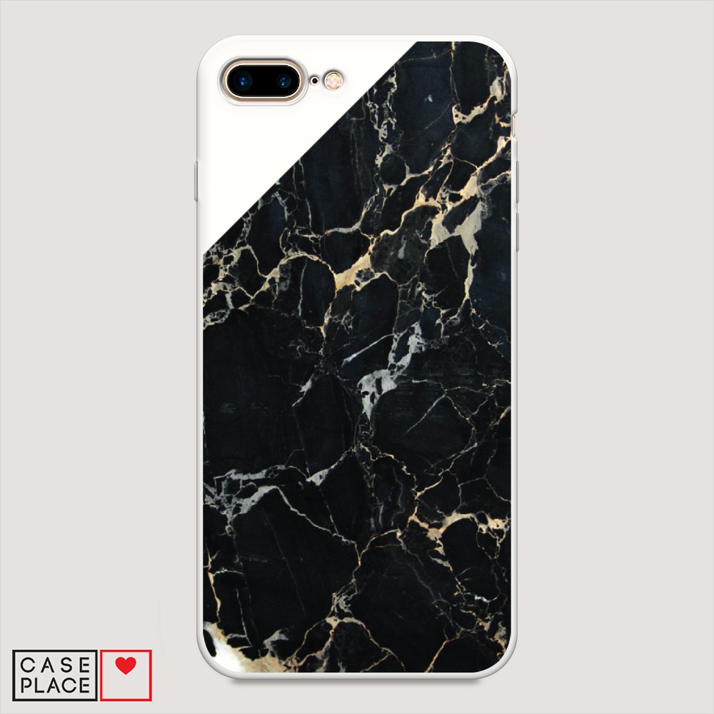 

Чехол Awog на Apple iPhone 7 Plus / Айфон 7 Plus "Черный мрамор уголок", Разноцветный, 10757-1