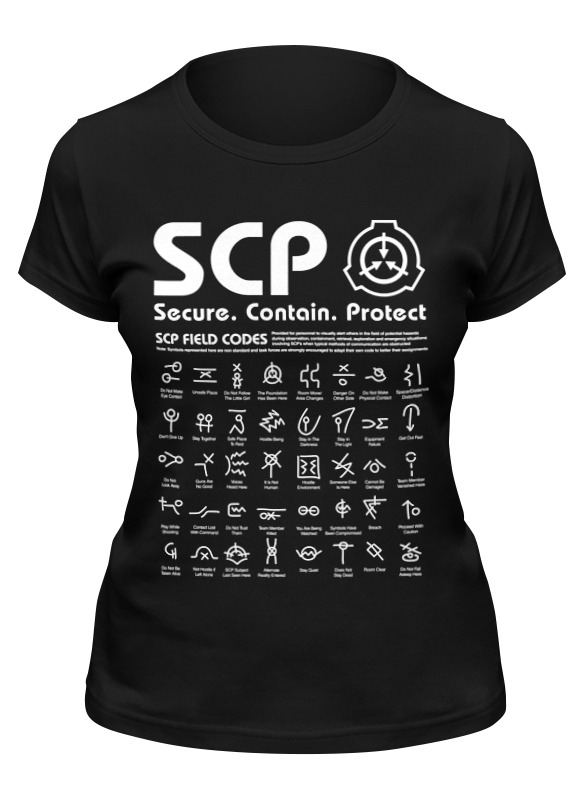 

Футболка женская Printio Scp foundation черная XL, Черный, Scp foundation