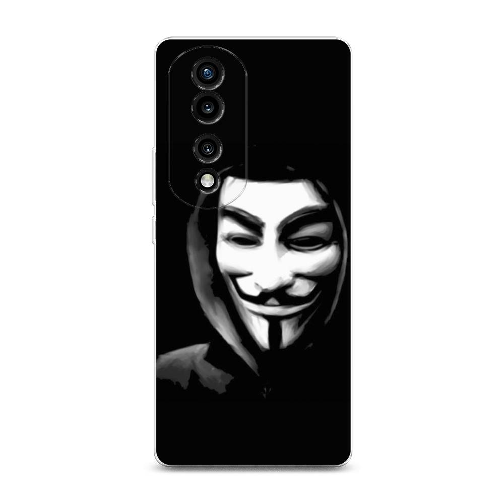 

Силиконовый чехол "Анонимус" на Honor 70 Pro, 6108350-5