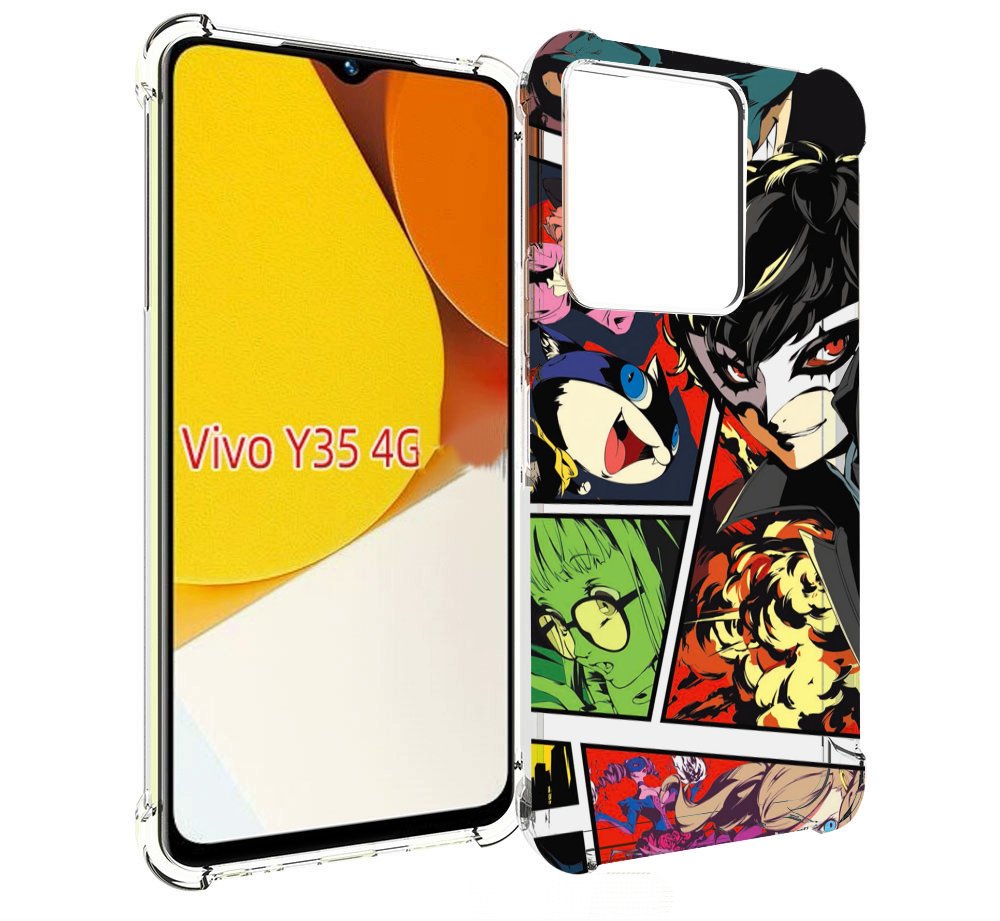 

Чехол MyPads Persona 5 art для Vivo Y35 4G 2022 / Vivo Y22, Прозрачный, Tocco