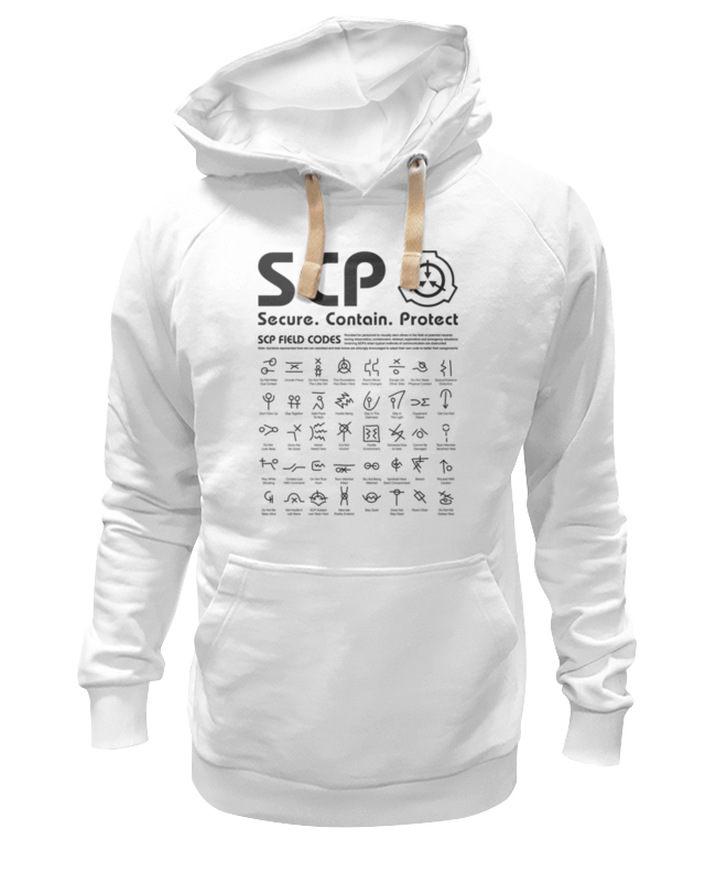 

Худи унисекс Printio Scp foundation белое XL, Белый, Scp foundation