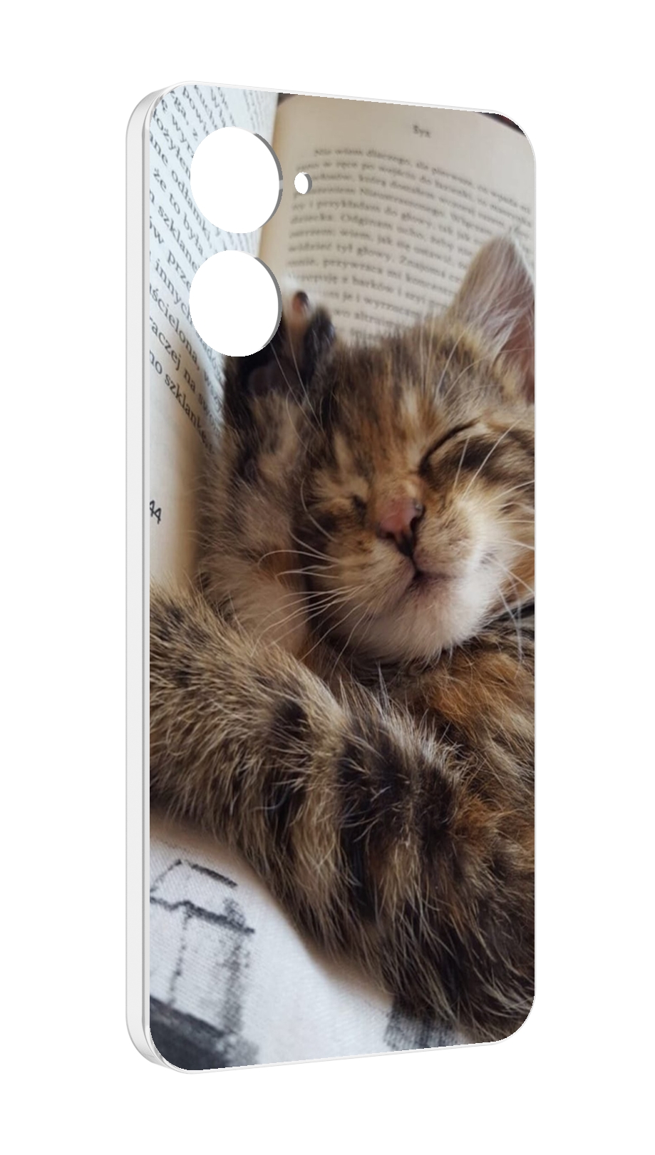

Чехол MyPads Спящий-котенок для Realme 10S противоударный, Tocco