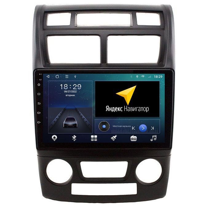 Магнитола EpicAuto T18 Kia Sportage 2 с климат-контролем 2004-2010 - Android 13 2550000₽