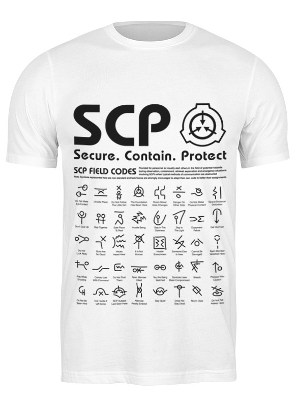 

Футболка мужская Printio Scp foundation белая XL, Белый, Scp foundation