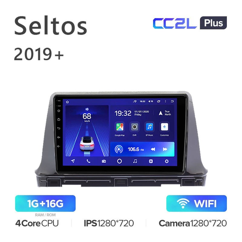 Штатная магнитола Teyes CC2L Plus Kia Seltos 2019 116G 2433300₽