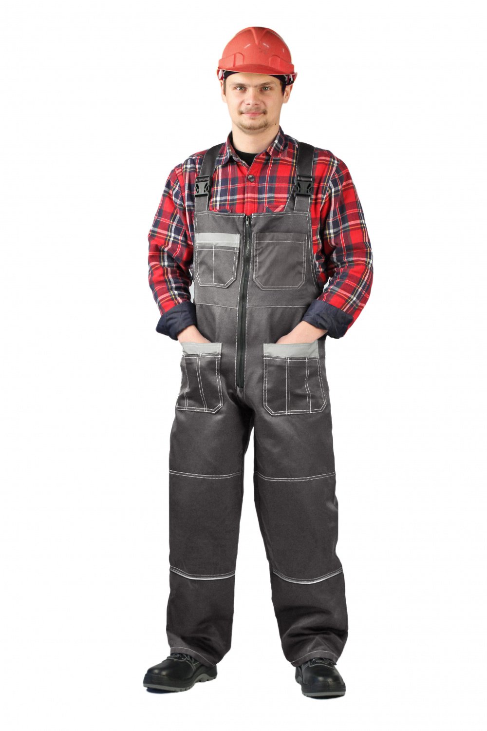 

Полукомбинезон рабочий мужской Ursus ПОЛ122 серый 48-50 RU, 170-176 см, ПОЛ122