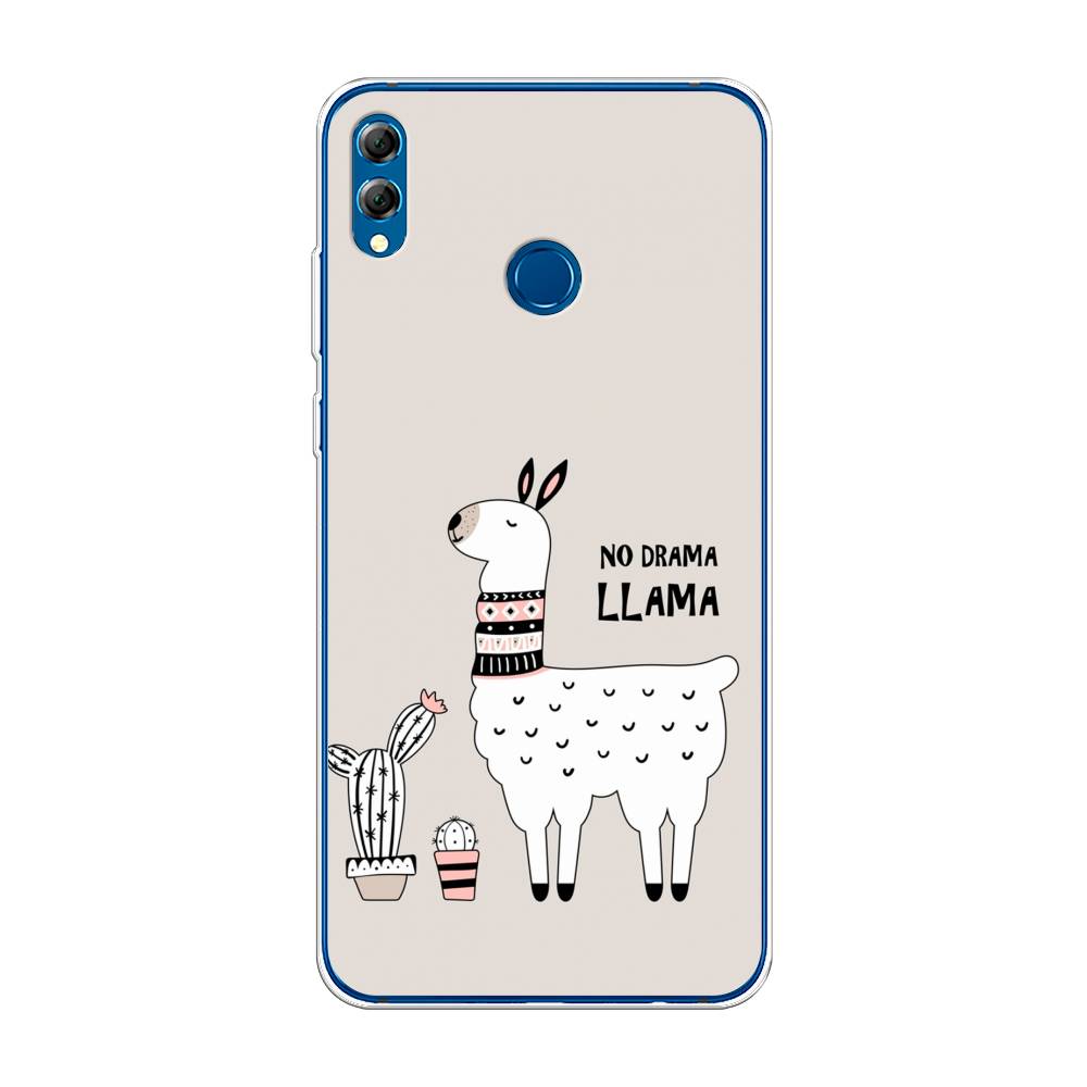 

Чехол Awog на Honor 8X Max "No drama LLama", Бежевый;серый;белый, 66550-2