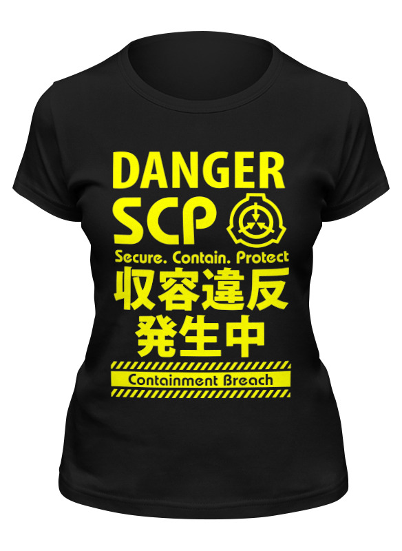 

Футболка женская Printio Scp foundation черная XL, Черный, Scp foundation