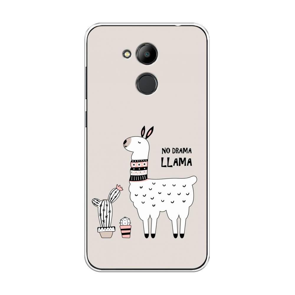 

Чехол Awog на Honor 6C Pro "No drama LLama", Бежевый;серый;белый, 63850-2