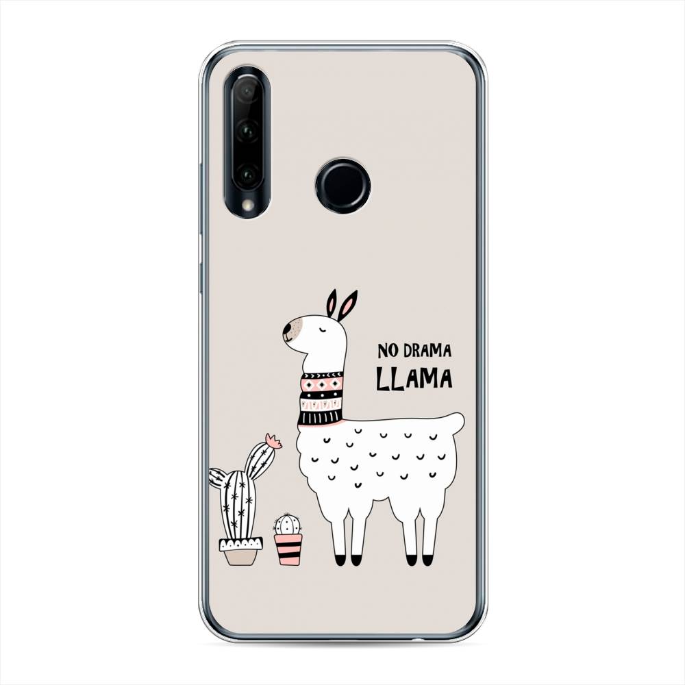 

Чехол Awog на Honor 10i "No drama LLama", Бежевый;серый;белый, 68850-2