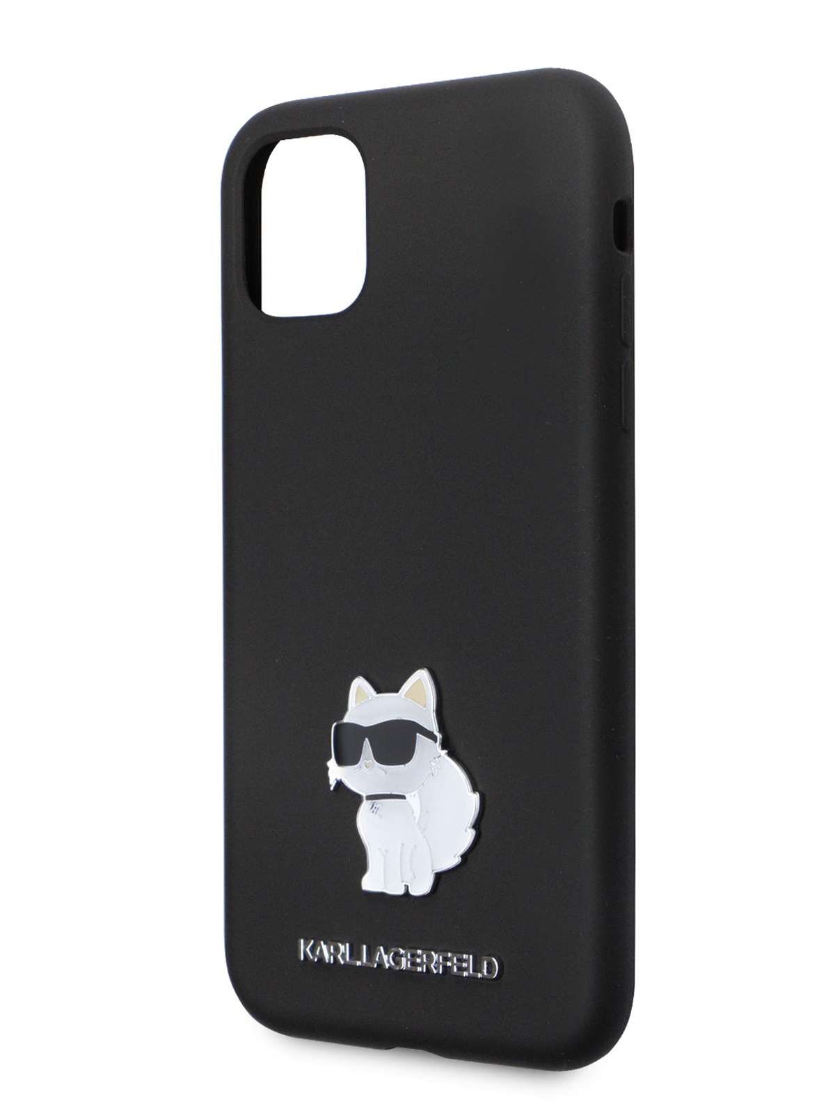 

Чехол Karl Lagerfeld для iPhone 11 из силикона с эффектом Soft-touch, черный, Liquid silicone