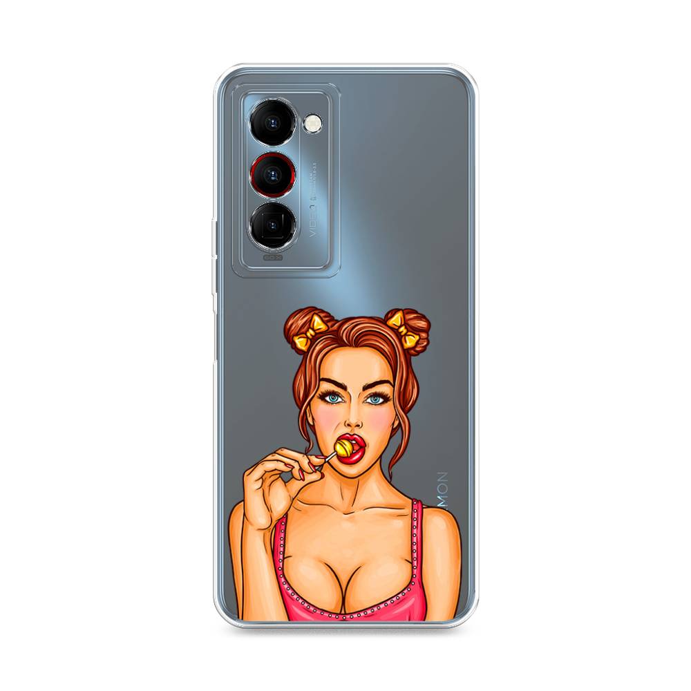 

Чехол Awog на Tecno Camon 18 Premier "Вкусный леденец", Разноцветный